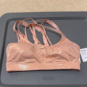 Victoria's Secret Shiny Peach Sports Bra